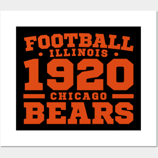 Football Illinois 1920 Chicago Bears Posters and Art